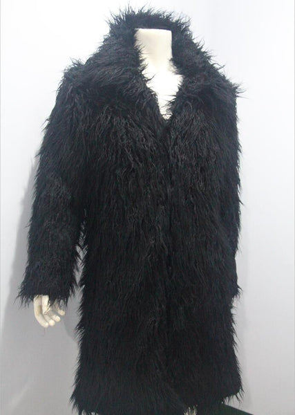 Men's Long Faux Fur Coats