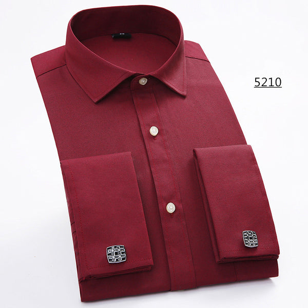 Men French Cufflinks Shirt 2016