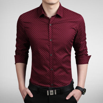 Men's Print-Pattern Slim Fit Shirt