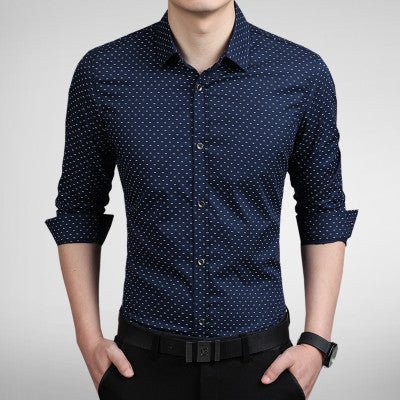 Men's Print-Pattern Slim Fit Shirt