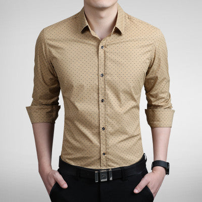 Men's Print-Pattern Slim Fit Shirt