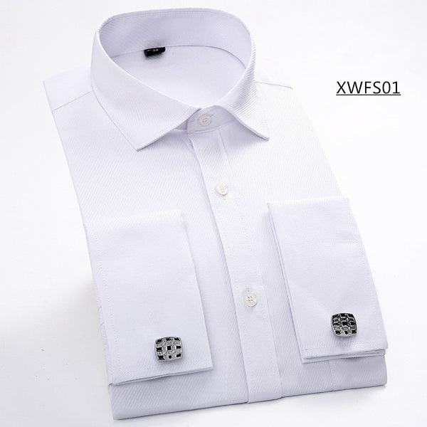 Men French Cufflinks Shirt 2016