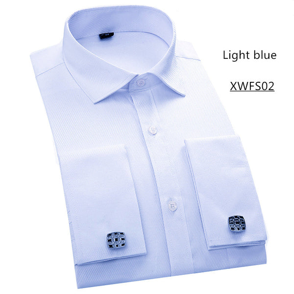 Men French Cufflinks Shirt 2016