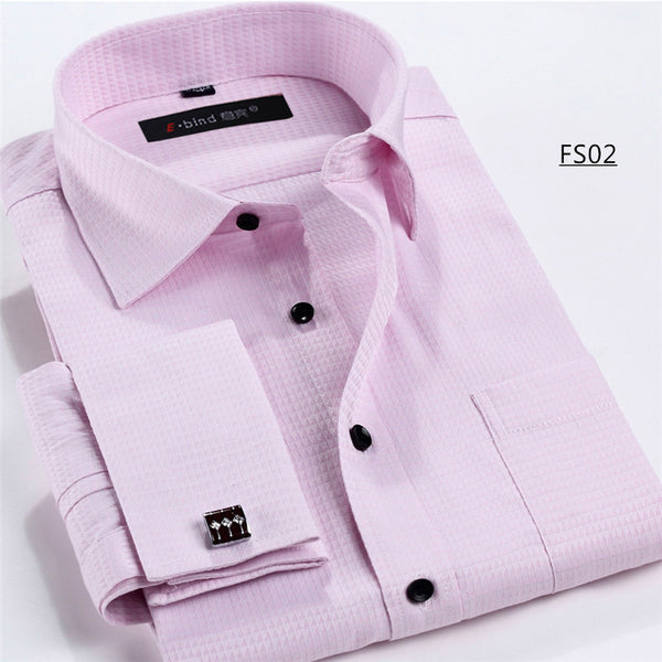 Men French Cufflinks Shirt 2016