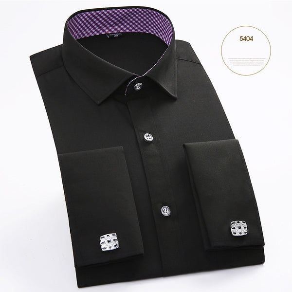 Men French Cufflinks Shirt 2016