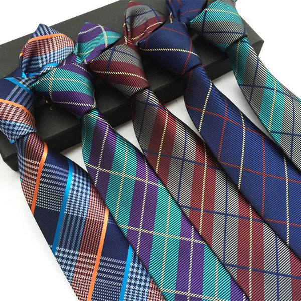 Men's Polyester Plaid Pattern Tie