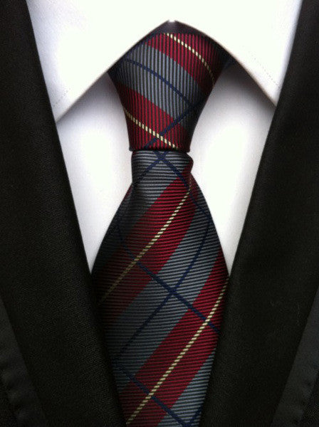 Men's Polyester Plaid Pattern Tie