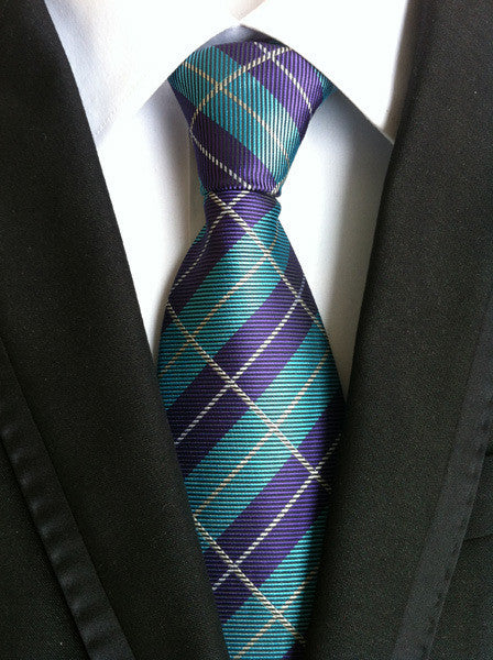 Men's Polyester Plaid Pattern Tie