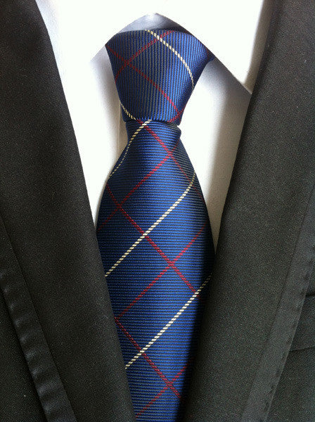 Men's Polyester Plaid Pattern Tie