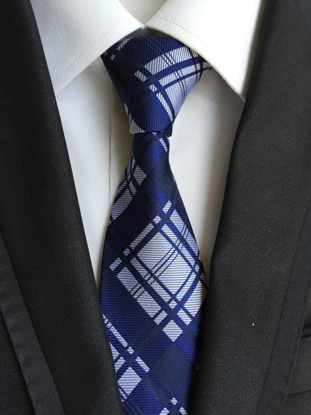 Men's Polyester Plaid Pattern Tie