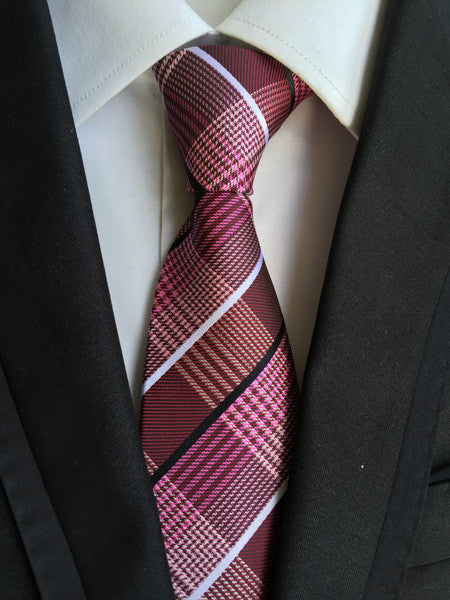 Men's Polyester Plaid Pattern Tie