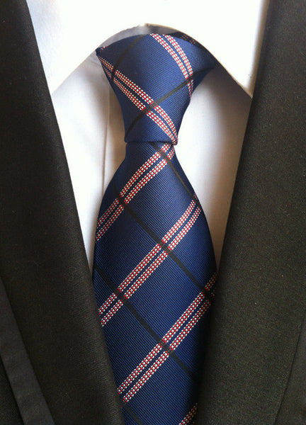Men's Polyester Plaid Pattern Tie