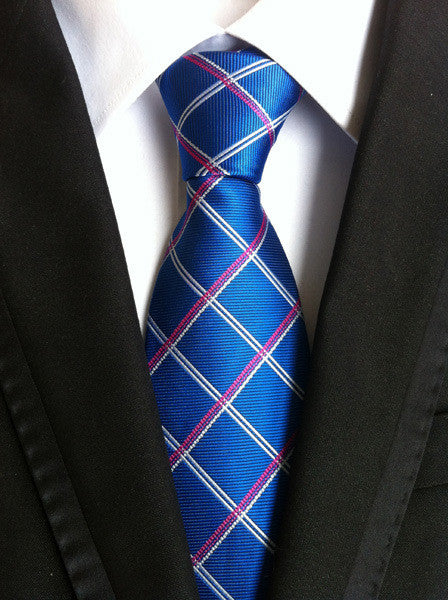Men's Polyester Plaid Pattern Tie