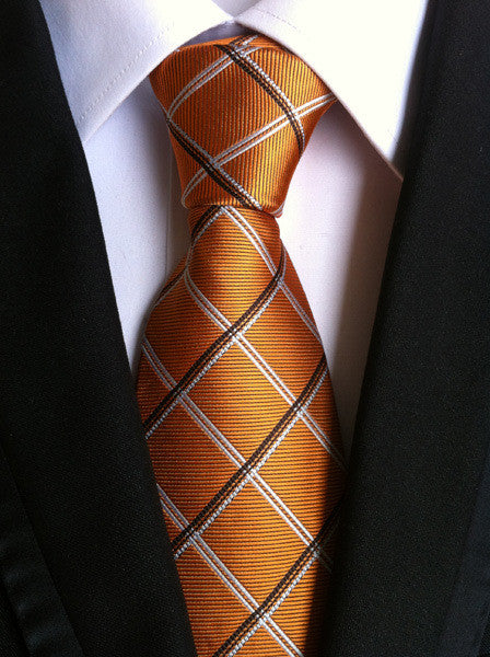 Men's Polyester Plaid Pattern Tie