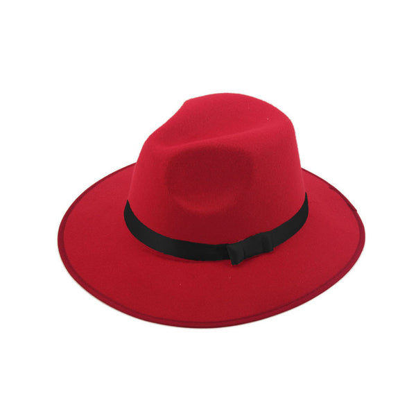 Hard Felt Bowknot Fedora