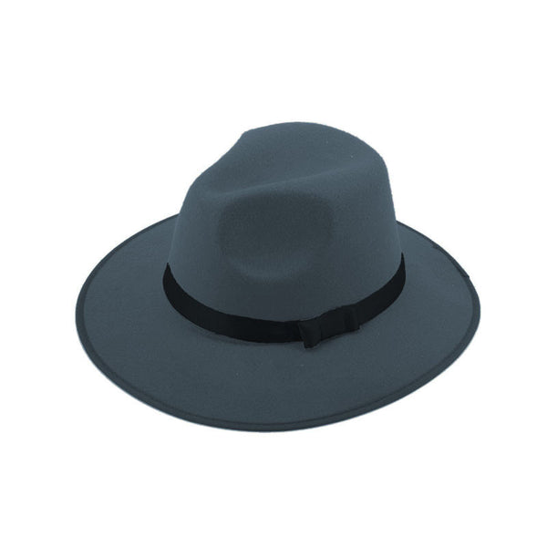 Hard Felt Bowknot Fedora