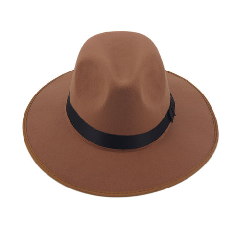 Hard Felt Bowknot Fedora