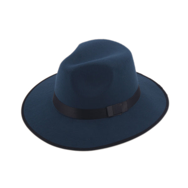 Hard Felt Bowknot Fedora