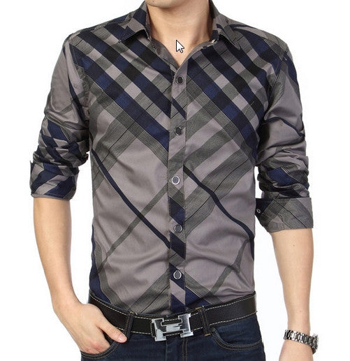 New Arrival Men's Long Sleeve Stripe Shirt