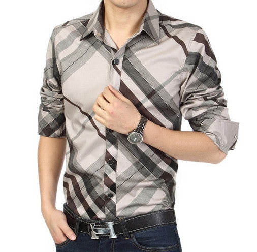 New Arrival Men's Long Sleeve Stripe Shirt