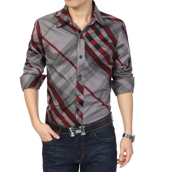 New Arrival Men's Long Sleeve Stripe Shirt